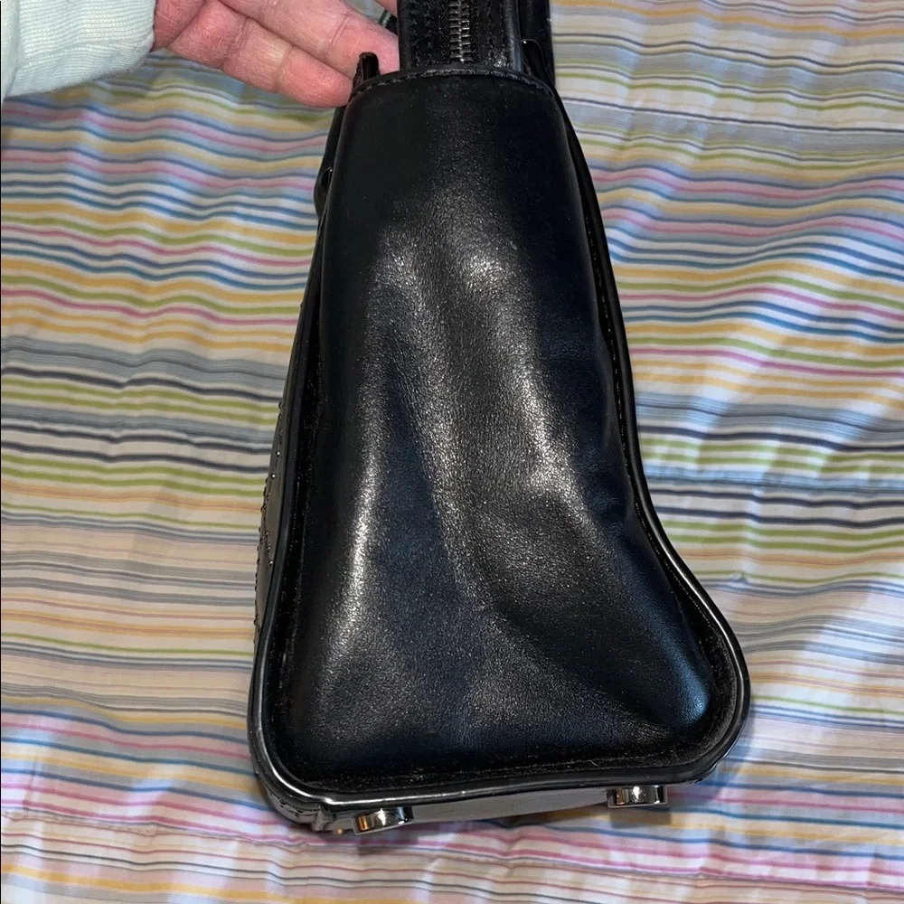 Michael Kors Black Studded‎ Quilted Satchel